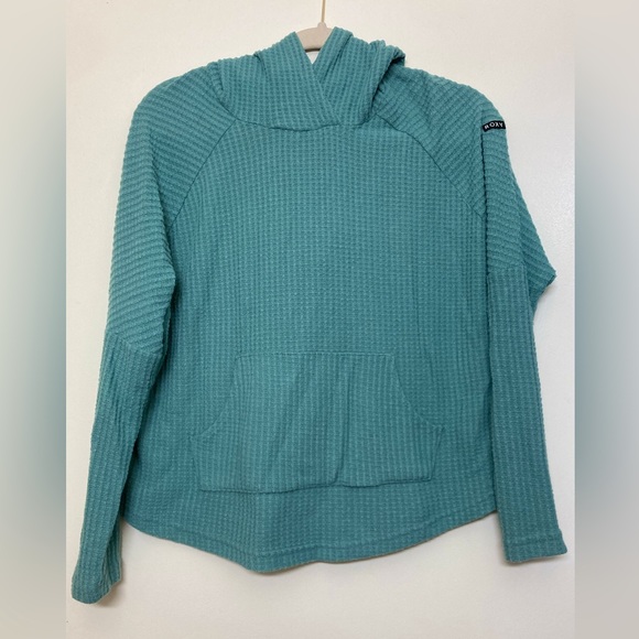 Roxy Sweaters - Roxy Sage Waffle Knit Hooded Pullover Sweater!
